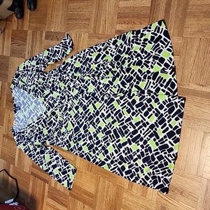 Chaps Wrap Dress, L